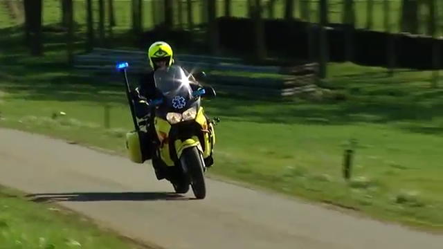Didier lance la moto d’intervention médicale